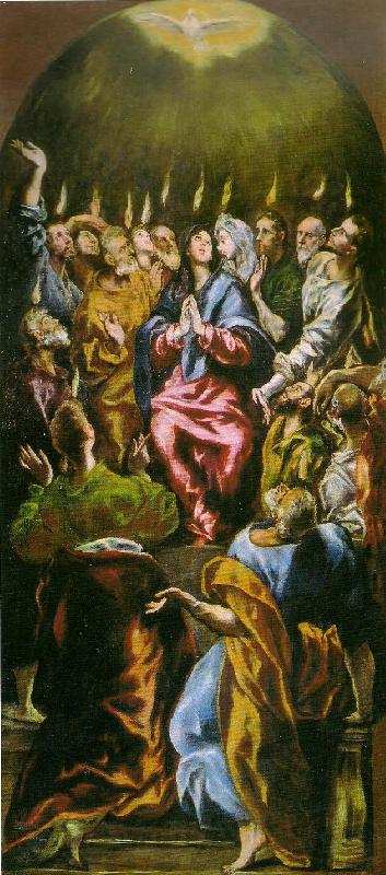 El Greco descent of the holy ghost Norge oil painting art
